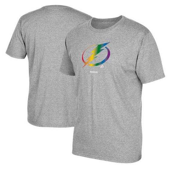 Men's Tampa Bay Lightning Gray Reebok Rainbow Pride Short Sleeve T-Shirt FengYun,We sell and wholesale Men's Tampa Bay Lightning Gray Reebok Rainbow Pride Short Sleeve T-Shirt FengYun on line form chian!